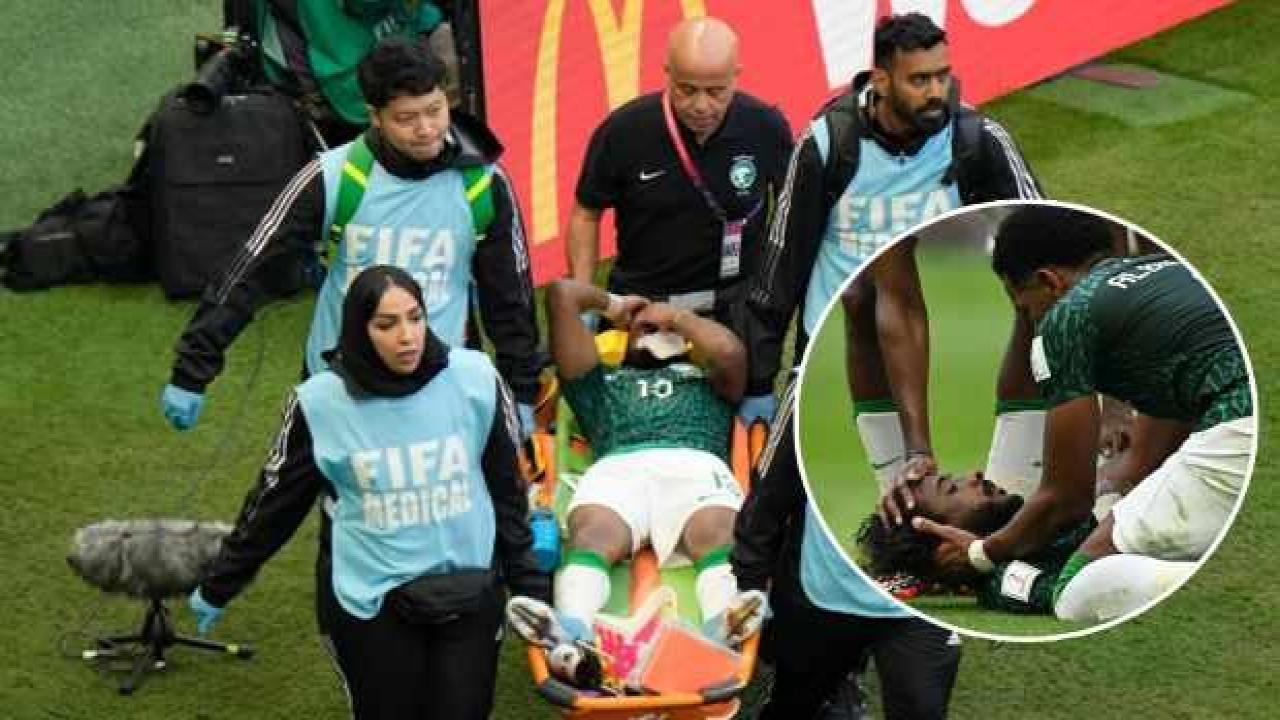 Dünya Kupası'nda korku dolu anlar! Suud futbolcu kanlar içerisinde yere yığıldı