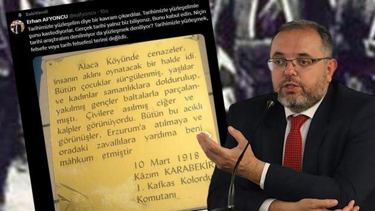 Erhan Afyoncu'dan 'tarihimizle yüzleşelim' söylemine sığınanlara sert tepki