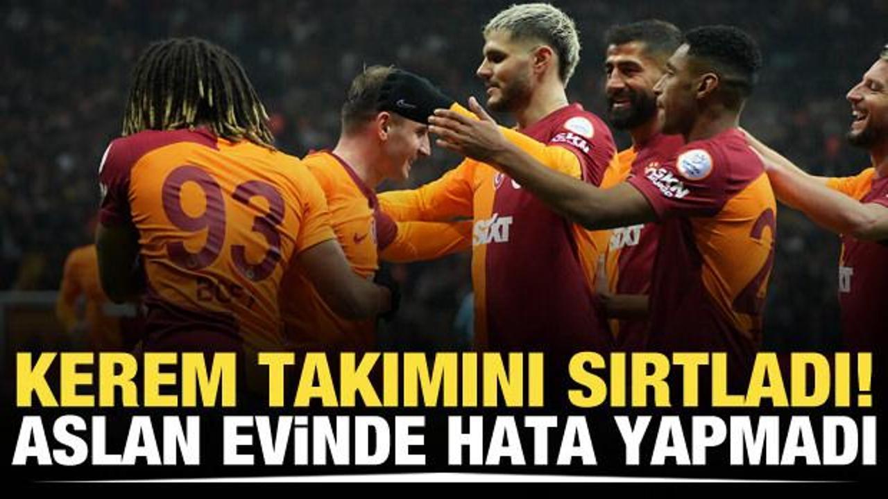 Kerem Aktürkoğlu yıldızlaştı! Galatasaray evinde hata yapmadı