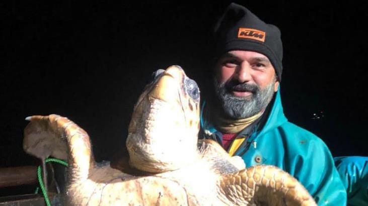 Marmara'da ağlara takılan caretta caretta balıkçıları şaşkına uğrattı