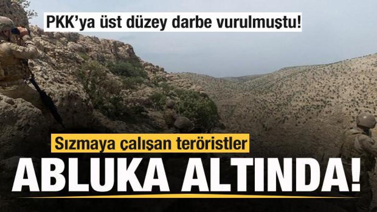 PKK'ya üst düzey darbe vuruldu! Sızmaya çalışan teröristler abluka altına alınıyor