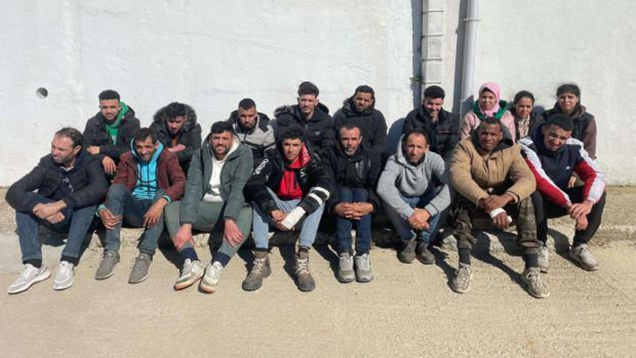 17 kaçak göçmen yakalandı