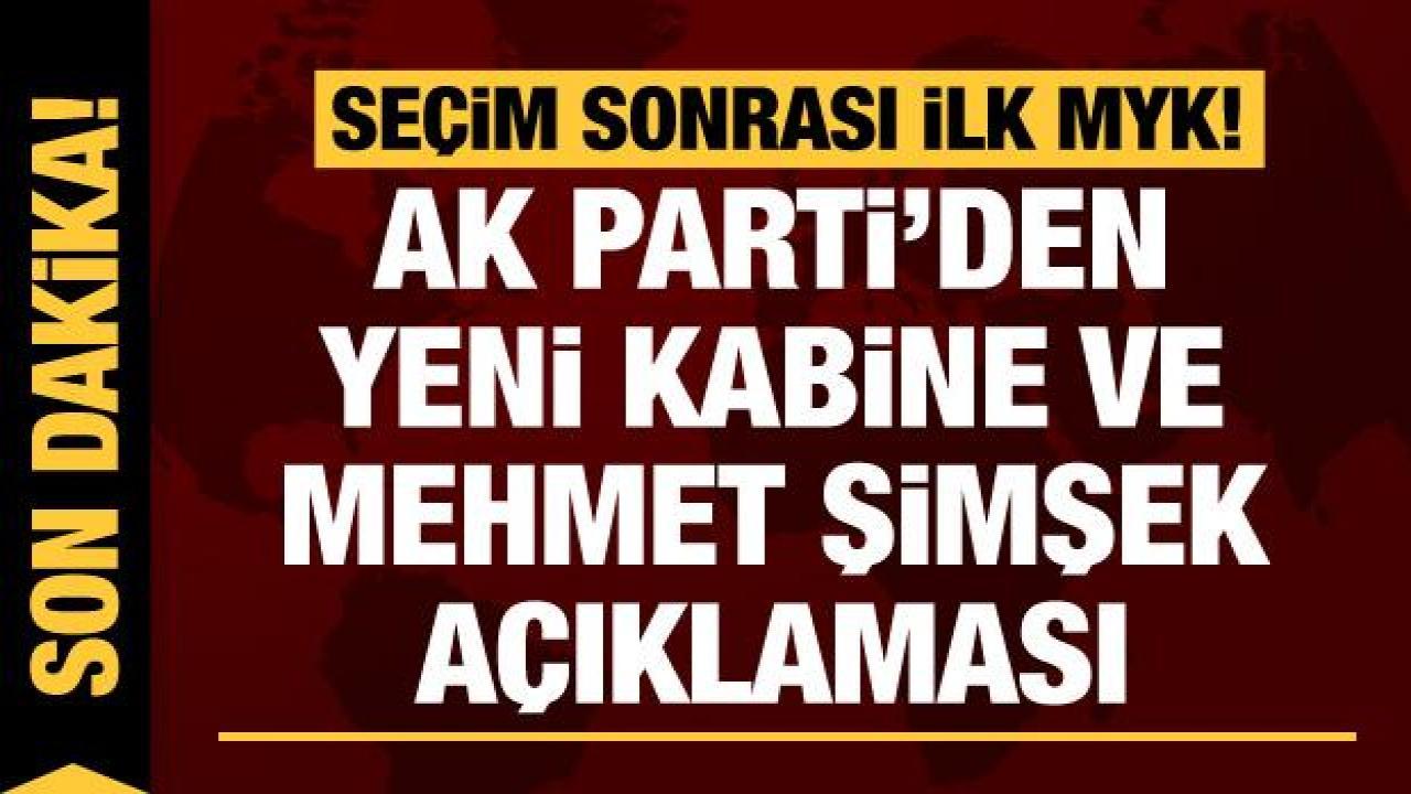 AK Parti'den kabine ve Mehmet Şimşek açıklaması!