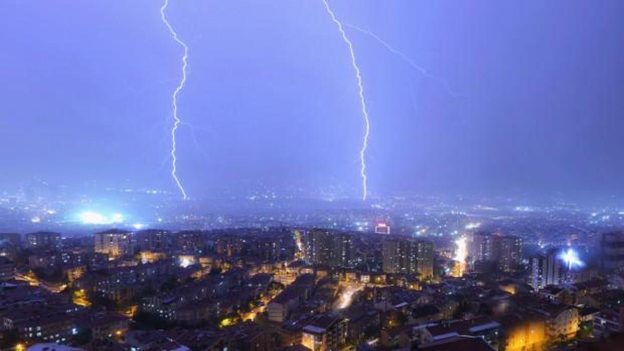 Ankara için gök gürültülü sağanak uyarısı