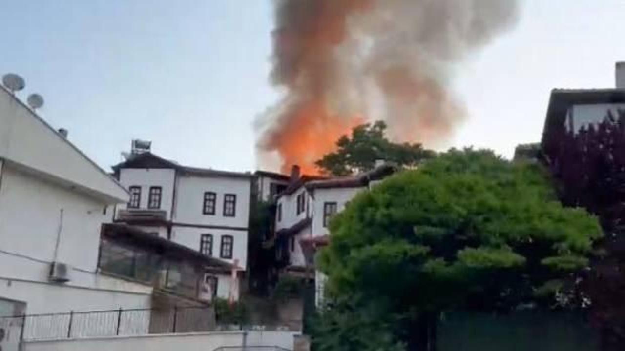 Beypazarı'ndaki yangında 6 konak zarar gördü