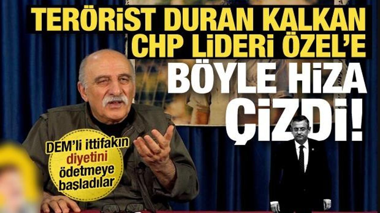 CHP-DEM ittifakı teröristleri iyice şımarttı: PKK elebaşı Kalkan'dan Özel'e yol haritası!