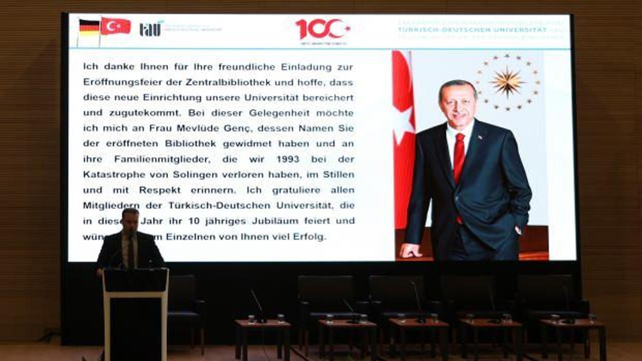 Cumhurbaşkanı Erdoğan'dan Almanya açıklaması
