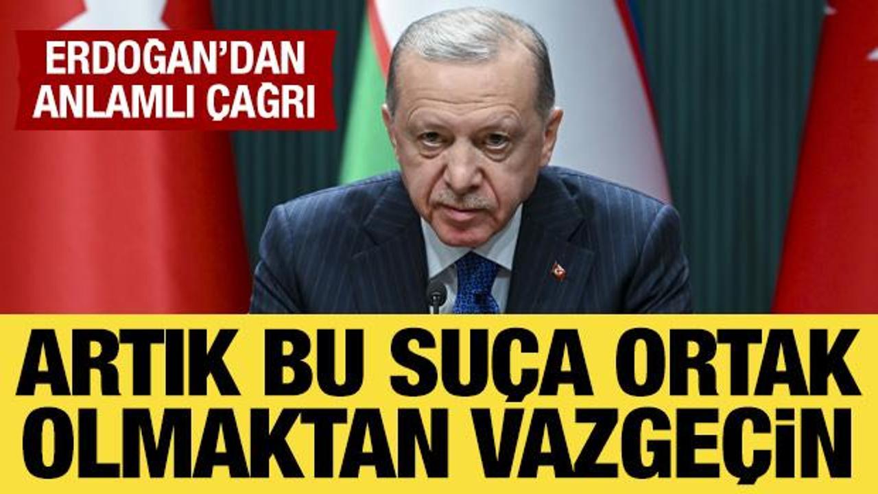 Cumhurbaşkanı Erdoğan'dan Gazze çağrısı