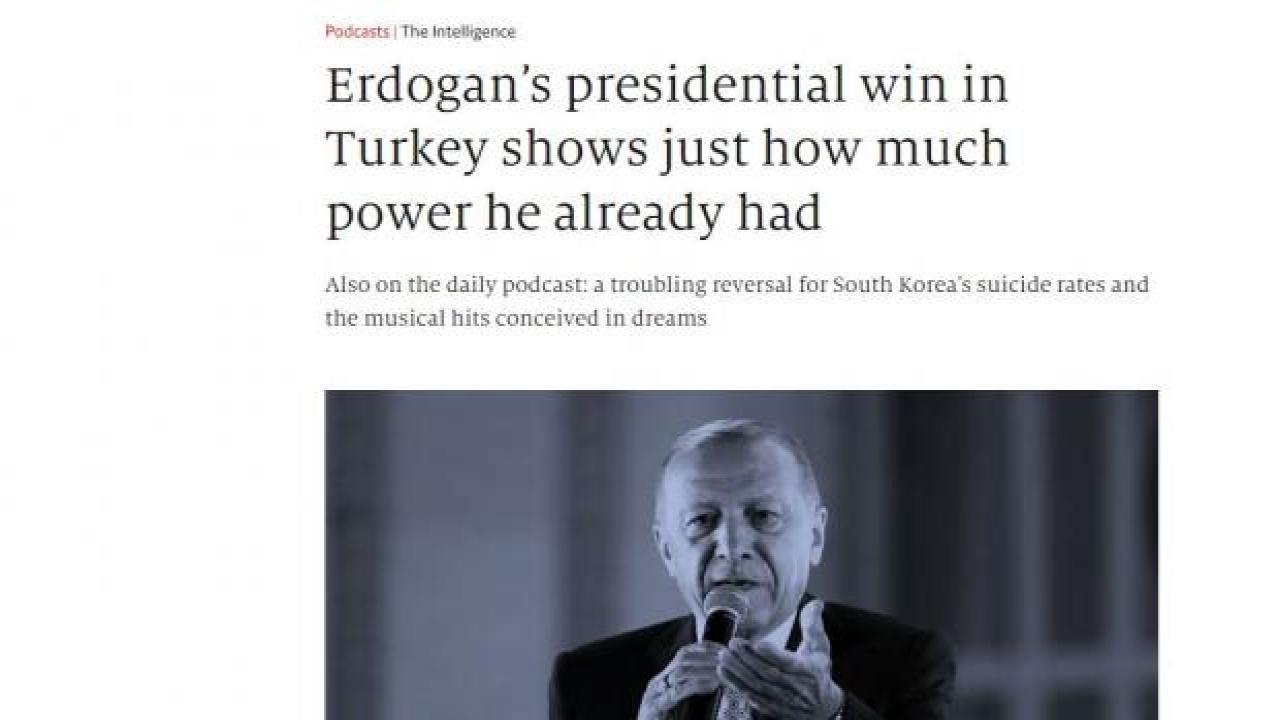 Economist dergisinden geri vites: Erdoğan gücünü gösterdi