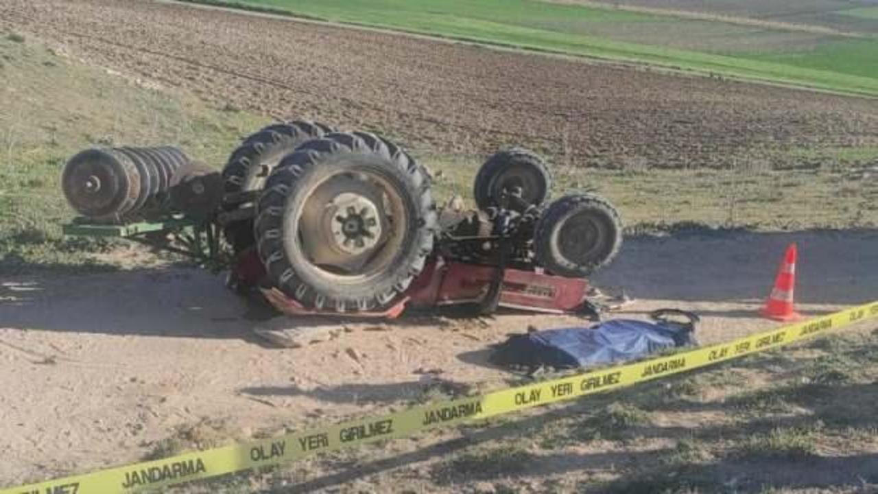 Eskişehir'de devrilen traktörün altında kalan sürücü öldü