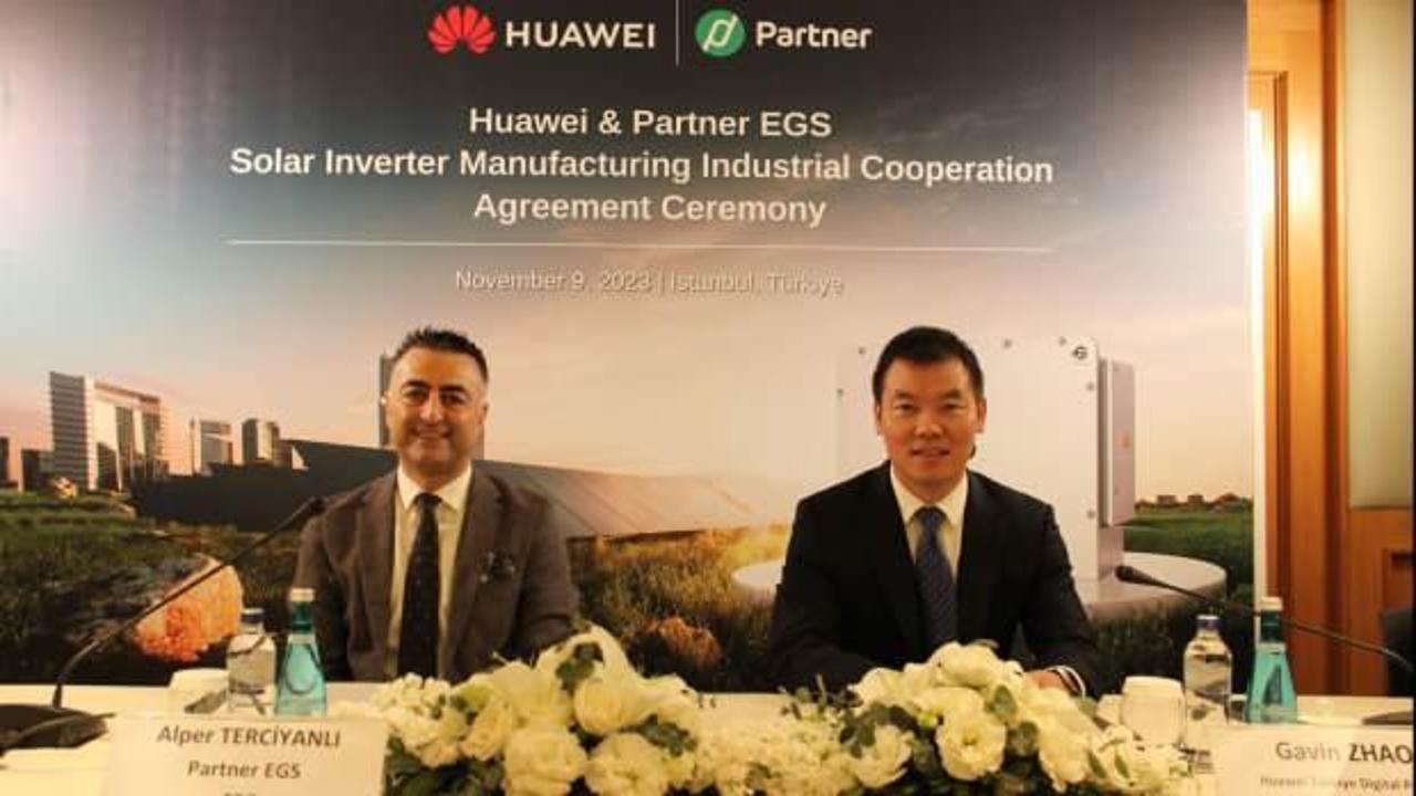 Huawei Türkiye ve Partner EGS, Türkiye'de Inverter üretimi için işbirliğine gidiyor