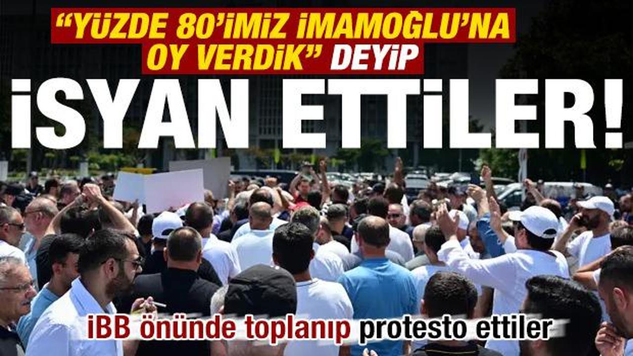İETT'ye bağlı özel halk otobüsü sahiplerinden protesto!