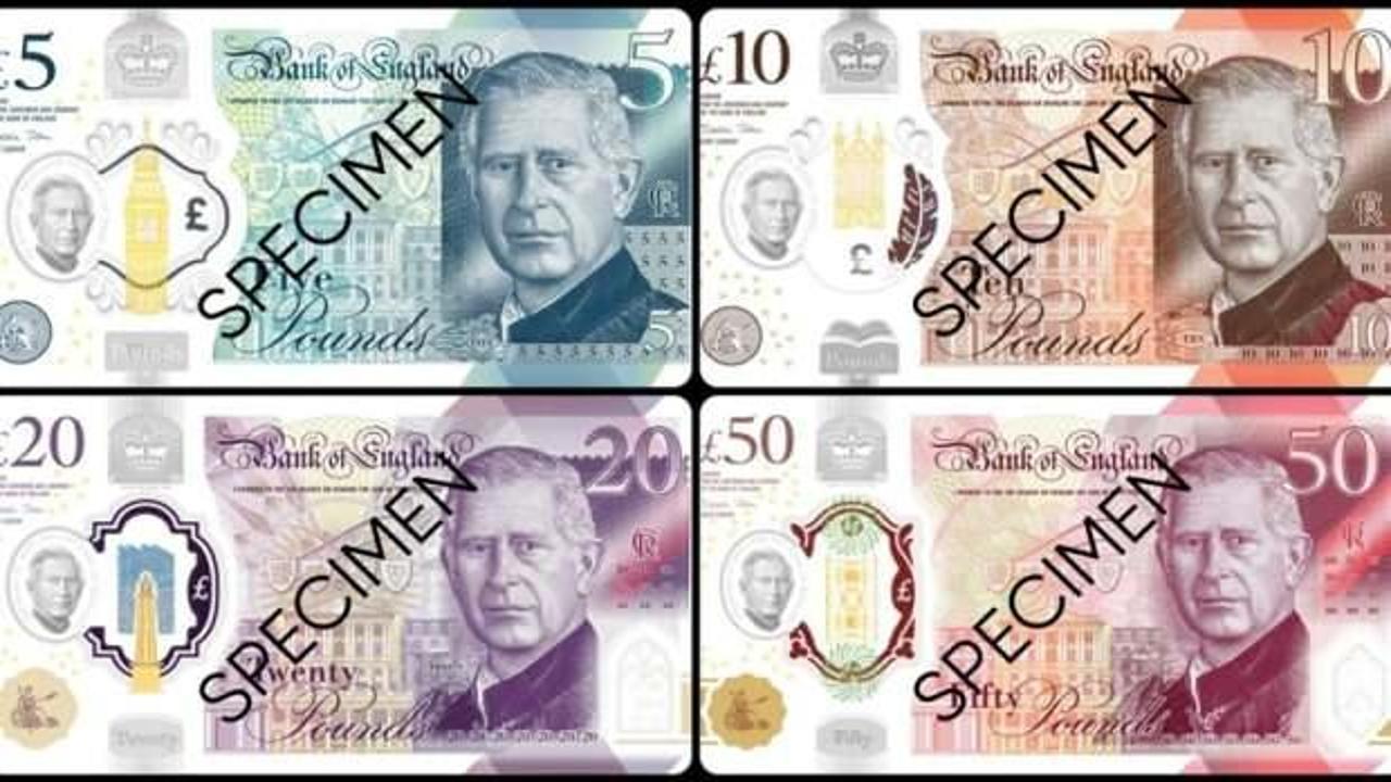 İngiltere'de Kral Charles'ın portresinin bulunduğu banknotlar dolaşıma girdi