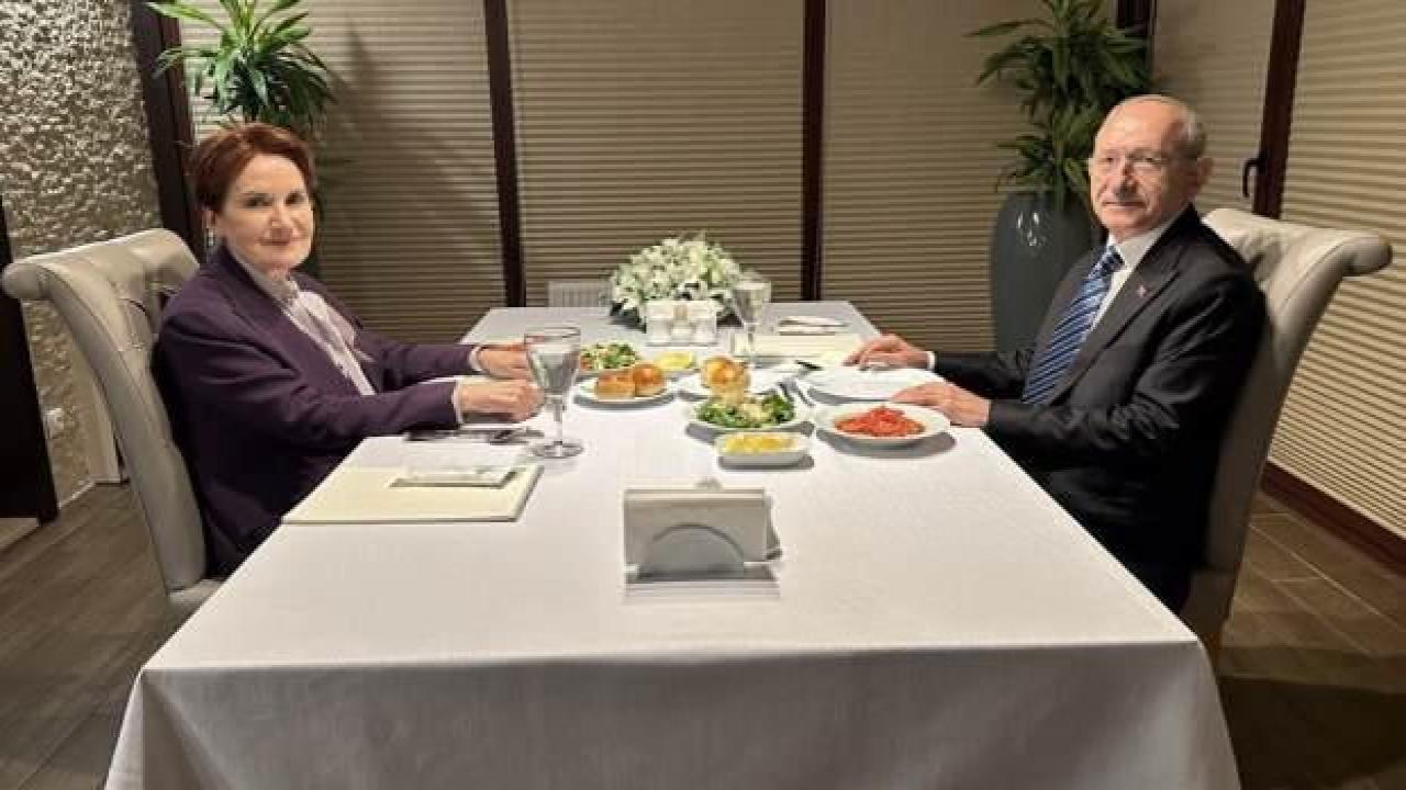 Kılıçdaroğlu, Akşener ile yemekte buluştu