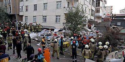 Maltepe’de 7 Katlı Binada Korkutan Çökme