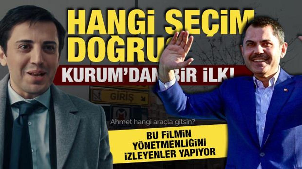 Murat Kurum'dan bir ilk! Bu filmin yönetmenliğini izleyenler yapıyor: Hangi seçim doğru?