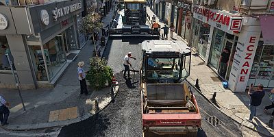 Pendik Çarşı’da Yollar Yenileniyor
