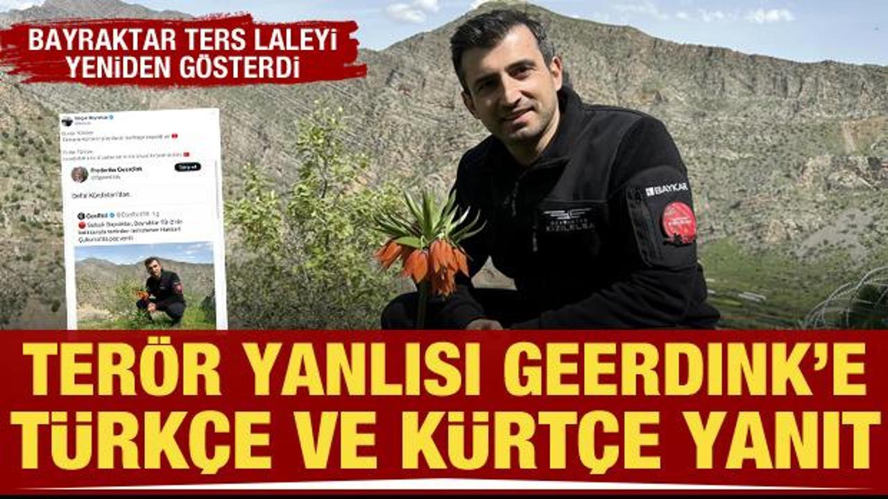 Selçuk Bayraktar'dan PKK destekçisi Geerdink'e iki dilde yanıt