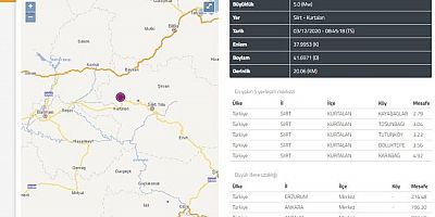 siirtte deprem