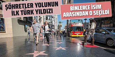 Şöhretler yolunun ilk Türk yıldızı Mehmet Öz oldu