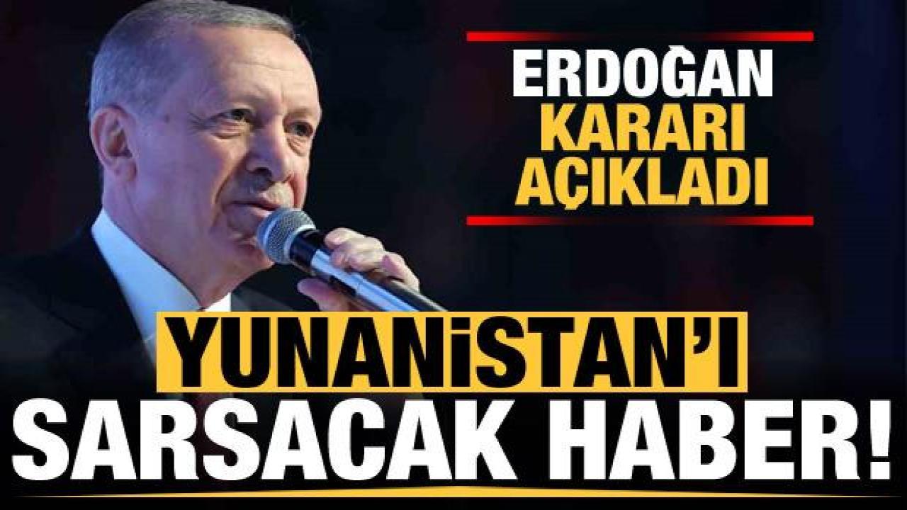 Son dakika: Başkan Erdoğan, Yunan'ı titrecetek haberi duyurdu!