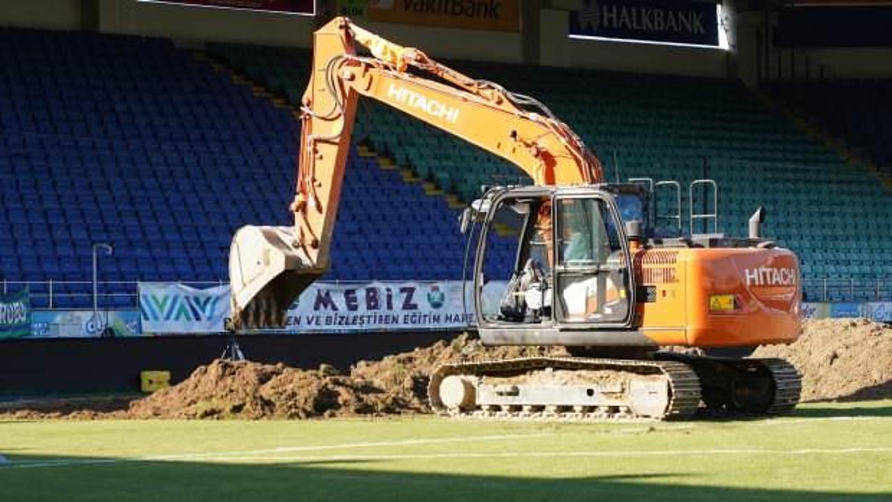 Süper Lig ekibi, stadının zeminini yeniliyor