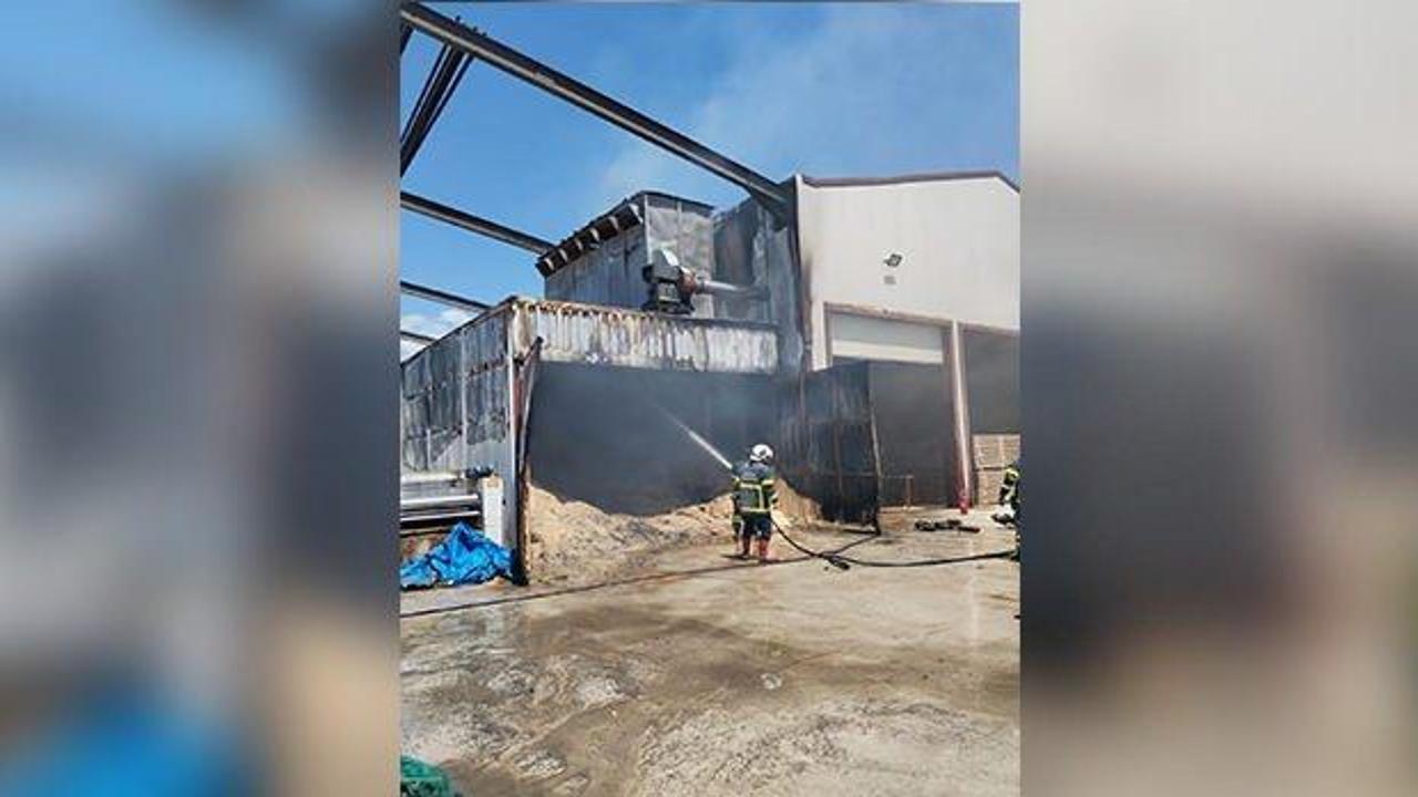 Tokat'ta fabrika yangını