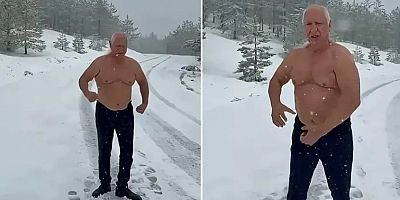 Üşümezsoy’ Kar Altında Çıplak Dolaştı