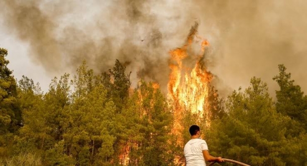 Yunanistan’daki Orman Yangınları Yerleşim Yerlerini Tehdit Ediyor
